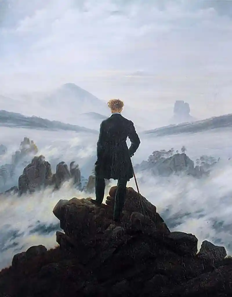 the wanderer above the sea of fog